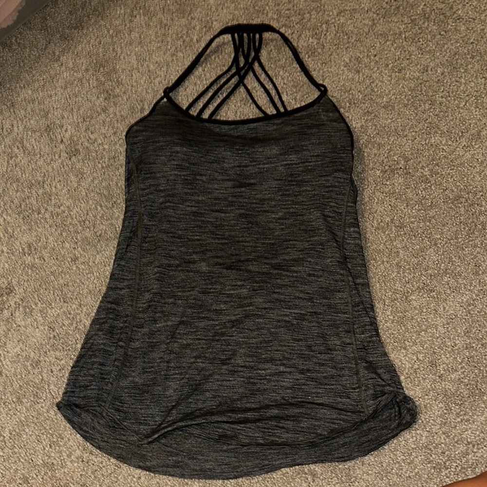 lululemon athletica Black Strappy Tank Top